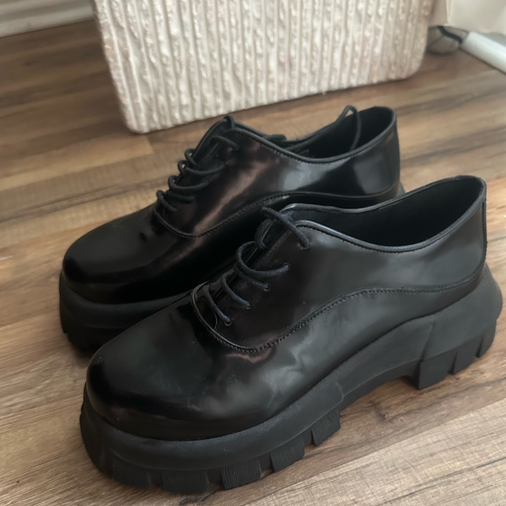 NEW!! Free People platform loafers size 38